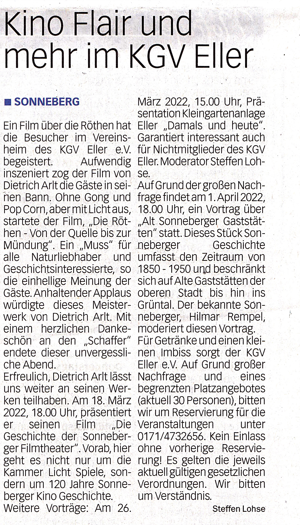 Presseartikel